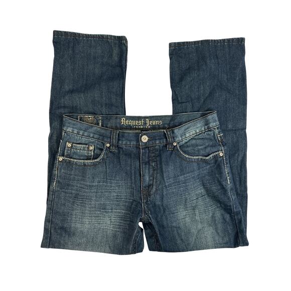 Request Jeans Premium Flap Pockets Mens Jeans 34x30 - Picture 3 of 11